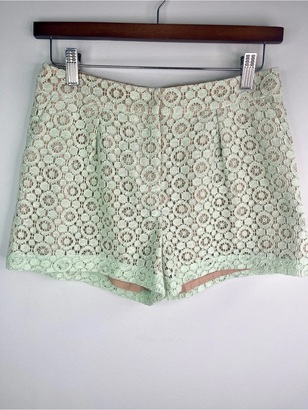 Victoria Beckham for Target Mint Lace Midrise Waist Shorts Size 2